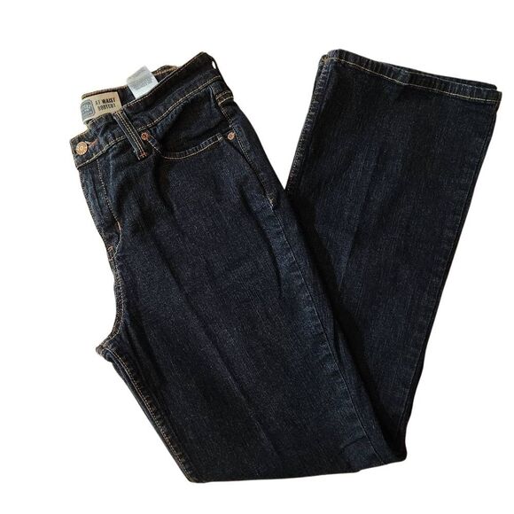 Levi's Denim - Levi's At Waist Boot Cut Dark Wash Denim Jeans 8 Short